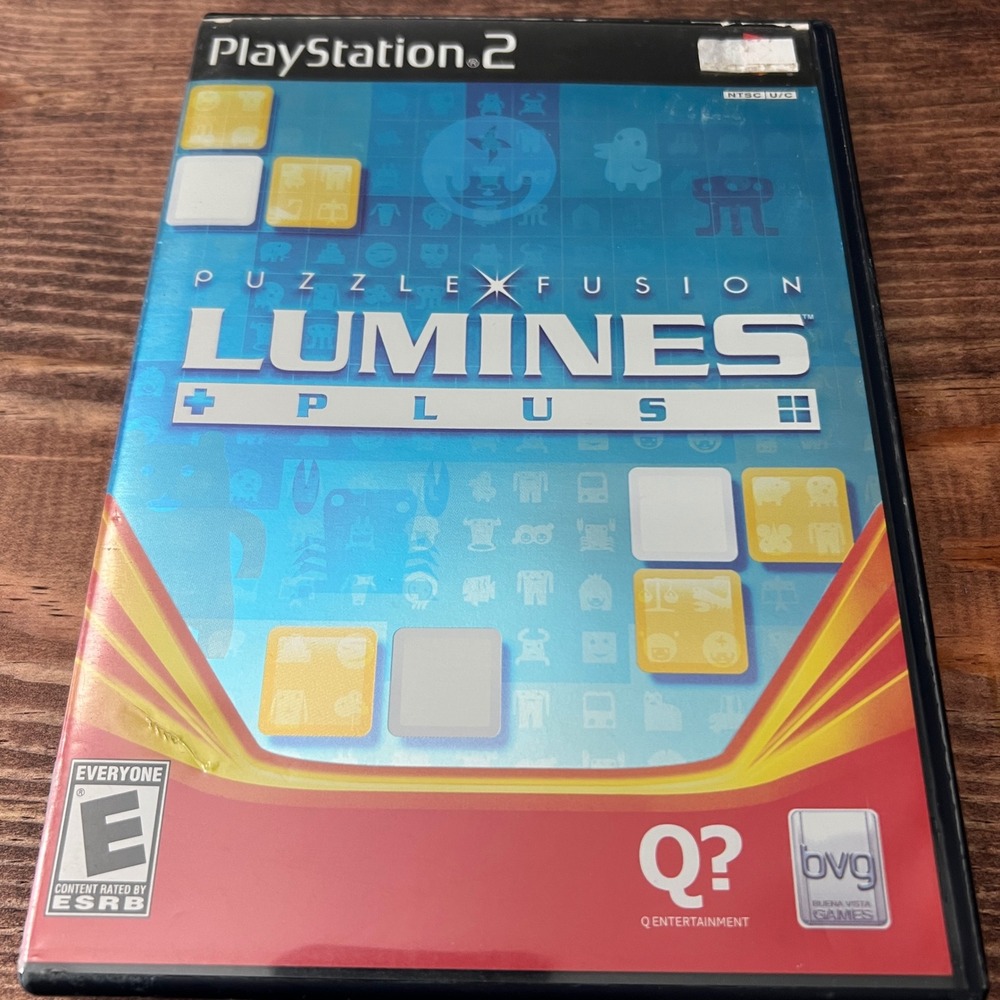 Lumines Plus Puzzle Fusion Sony PlayStation 2 PS2 Game CIB SLUS-21553